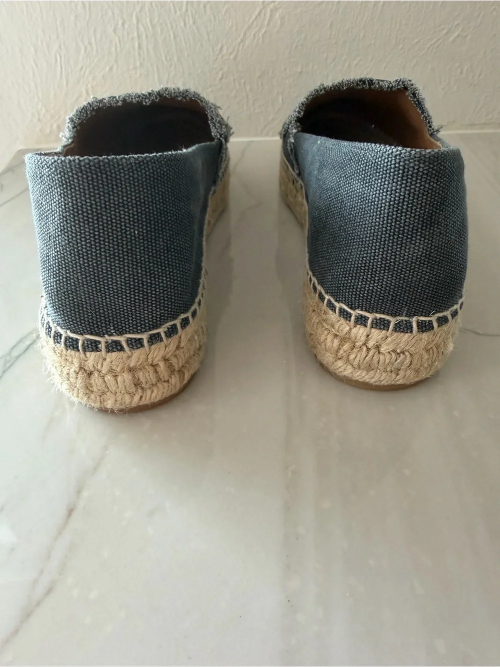 Women ZADIG & VOLTAIRE NWOB cotton canvas espadrilles-Gray-Sz 41, US 10